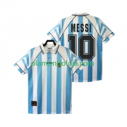 Camisola Argentina Lionel Messi 10 1996 1997 Retro Homem Equipamento Primeiro Manga Curta